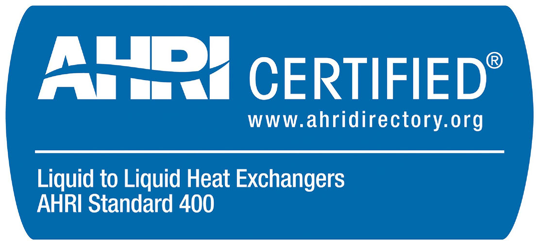 AHRI certificerede plade varmevekslere